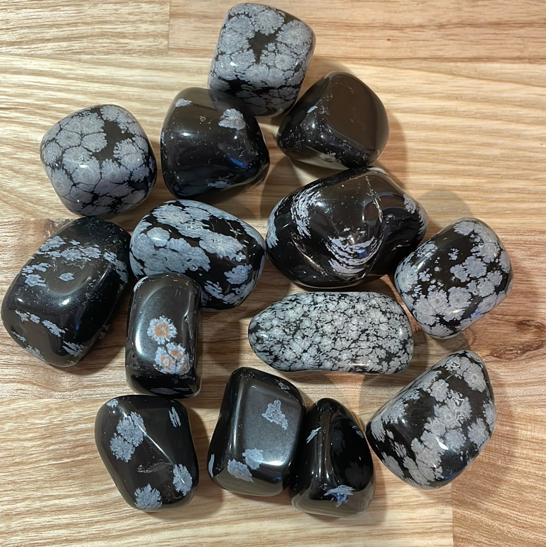 Snowflake Obsidian Tumblestone