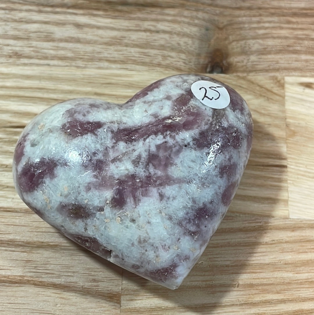 Pink Tourmaline Heart (in quartz matrix)